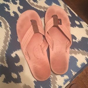 Pink Rainbow Sandals Leather🌸